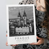 Prague, Czech Republic Black And White Art Canvas Prints Wall Art Home Decor
