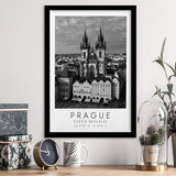 Prague, Czech Republic Black And White Art Framed Art Prints Wall Art Decor, Framed Picture