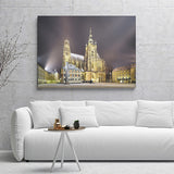 Prague View In The Night Canvas Wall Art - Canvas Prints, Prints for Sale, Canvas Painting, Canvas On Sale