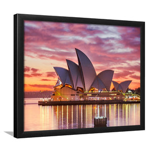 Prediksi Sidney Australia Sunset Framed Art Prints - Framed Prints, Prints For Sale, Painting Prints,Wall Art Decor