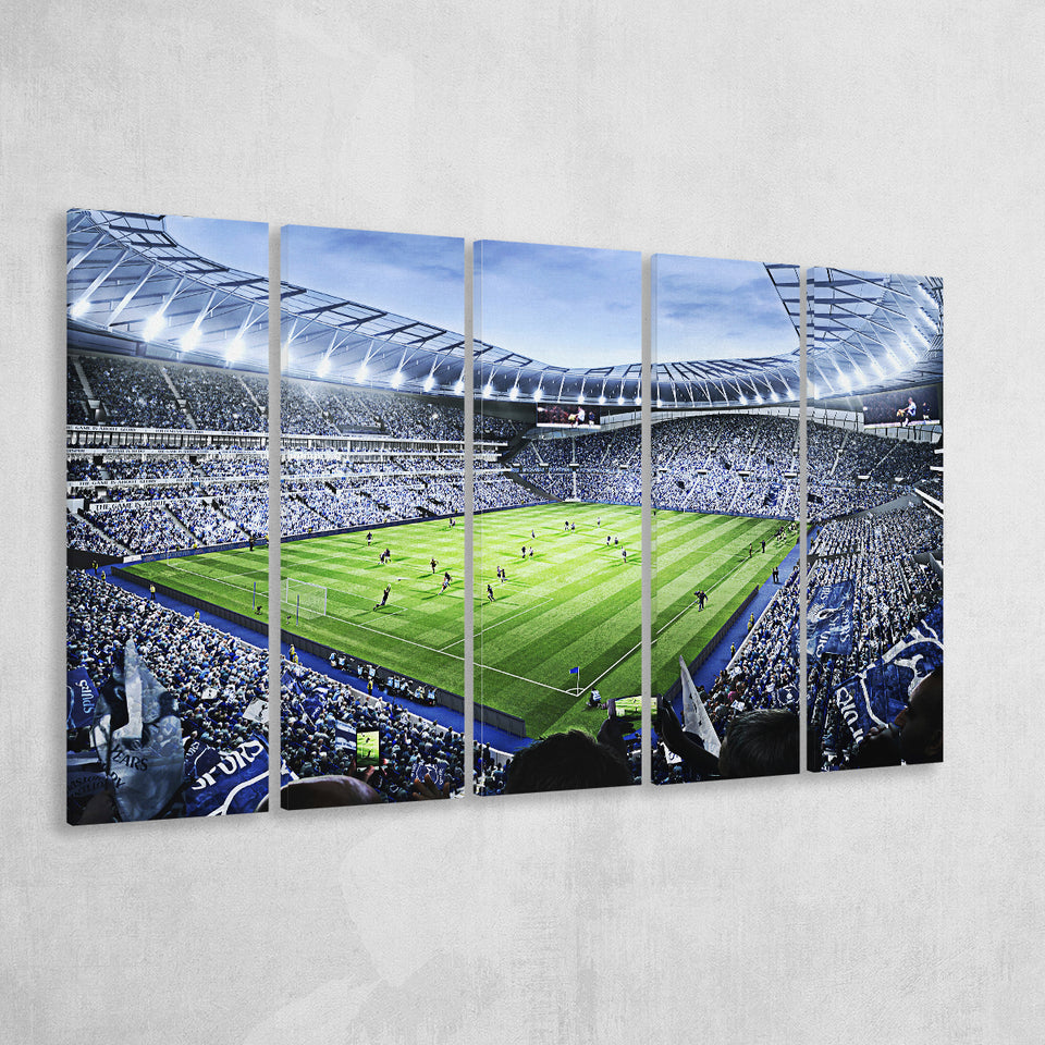 Premier league Stadium, Stadium Canvas, Sport Art, Gift for him, Multi Panels B, Canvas Prints Wall Art Decor