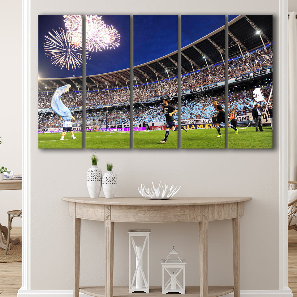 Presidente Perón in Argentina, Stadium Canvas, Sport Art, Gift for him, Multi Panels B, Canvas Prints Wall Art Decor