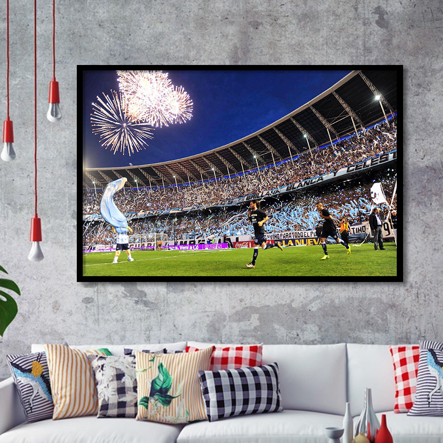 Presidente Perón in Argentina, Stadium Canvas, Sport Art, Gift for him, Framed Art Prints Wall Art Decor, Framed Picture