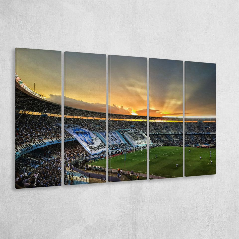 Presidente Perón in Avellaneda, Stadium Canvas, Sport Art, Gift for him, Multi Panels B, Canvas Prints Wall Art Decor