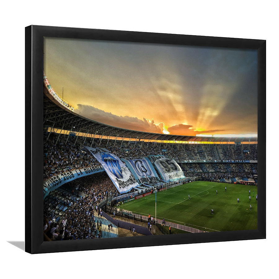 Presidente Perón in Avellaneda, Stadium Canvas, Sport Art, Gift for him, Framed Art Prints Wall Art Decor, Framed Picture