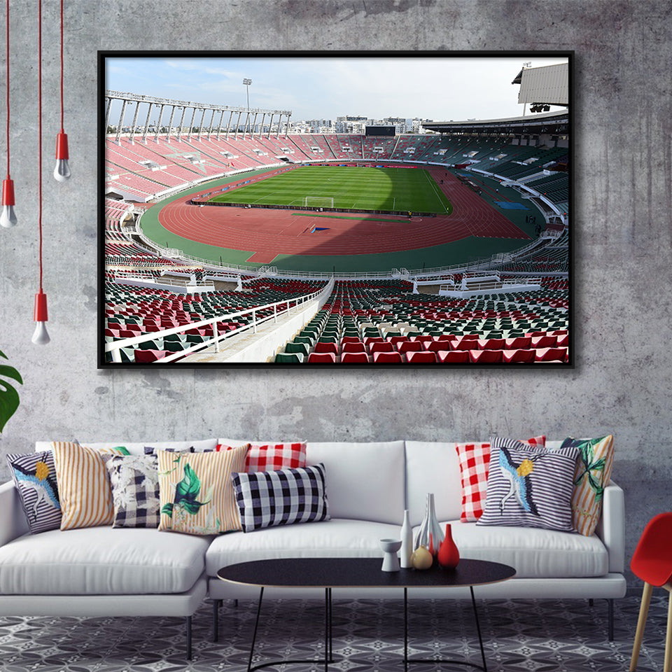 Prince Moulay Abdellah, Stadium Canvas, Sport Art, Gift for him, Framed Canvas Prints Wall Art Decor, Framed Picture