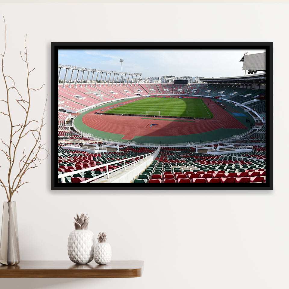 Prince Moulay Abdellah, Stadium Canvas, Sport Art, Gift for him, Framed Canvas Prints Wall Art Decor, Framed Picture