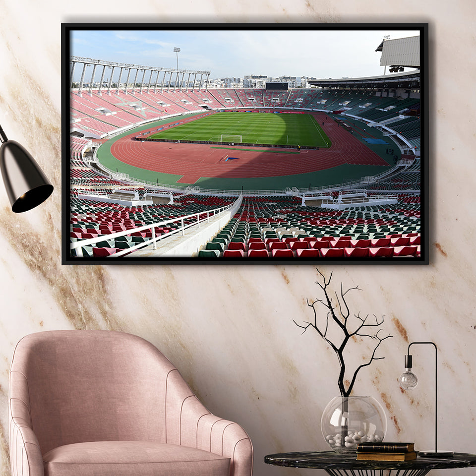 Prince Moulay Abdellah, Stadium Canvas, Sport Art, Gift for him, Framed Canvas Prints Wall Art Decor, Framed Picture