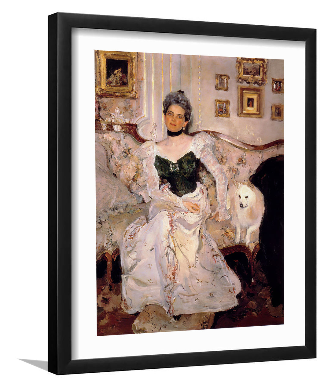 Princess Yusupov In His Palace On The Moika By Valentin Aleksandrovich Serov-Canvas Art,Art Print,Framed Art,Plexiglass cover