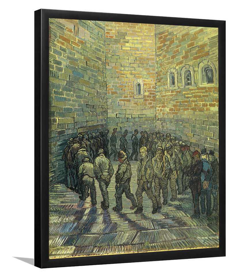 Prisoners Exercising (After Dor? By Vincent Van Gogh-Art Print,Frame Art,Plexiglass Cover