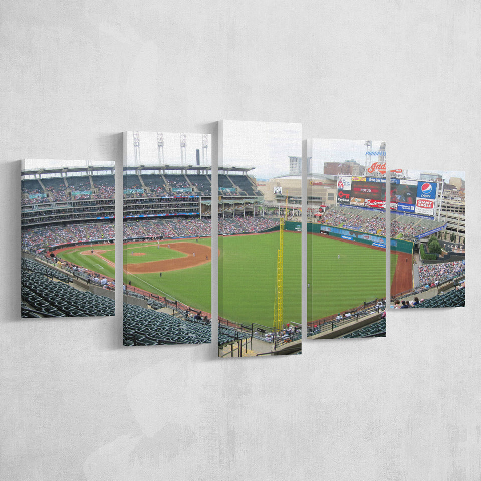 Progressive Field, Stadium Canvas, Sport Art, Large Canvas, Multi Panels, Canvas Prints Wall Art Decor