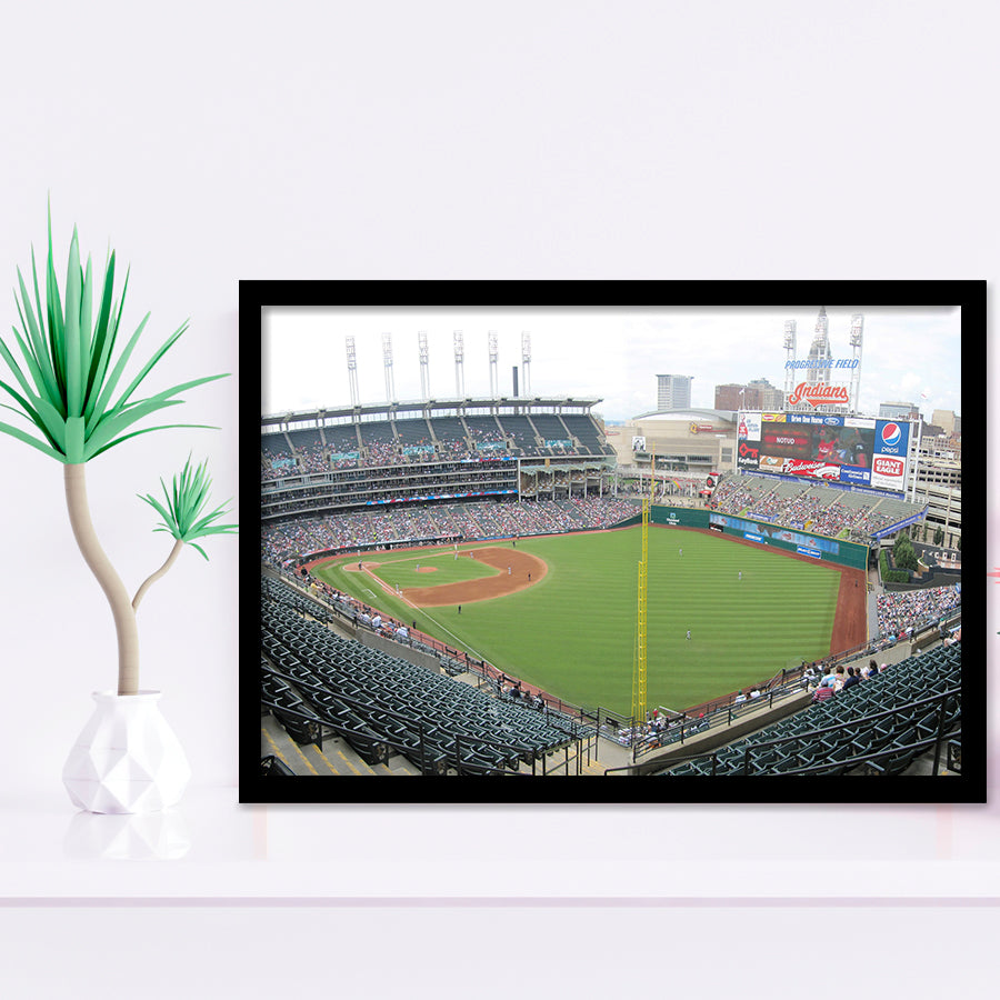 Progressive Field, Stadium Canvas, Sport Art, Gift for him, Framed Art Prints Wall Art Decor, Framed Picture
