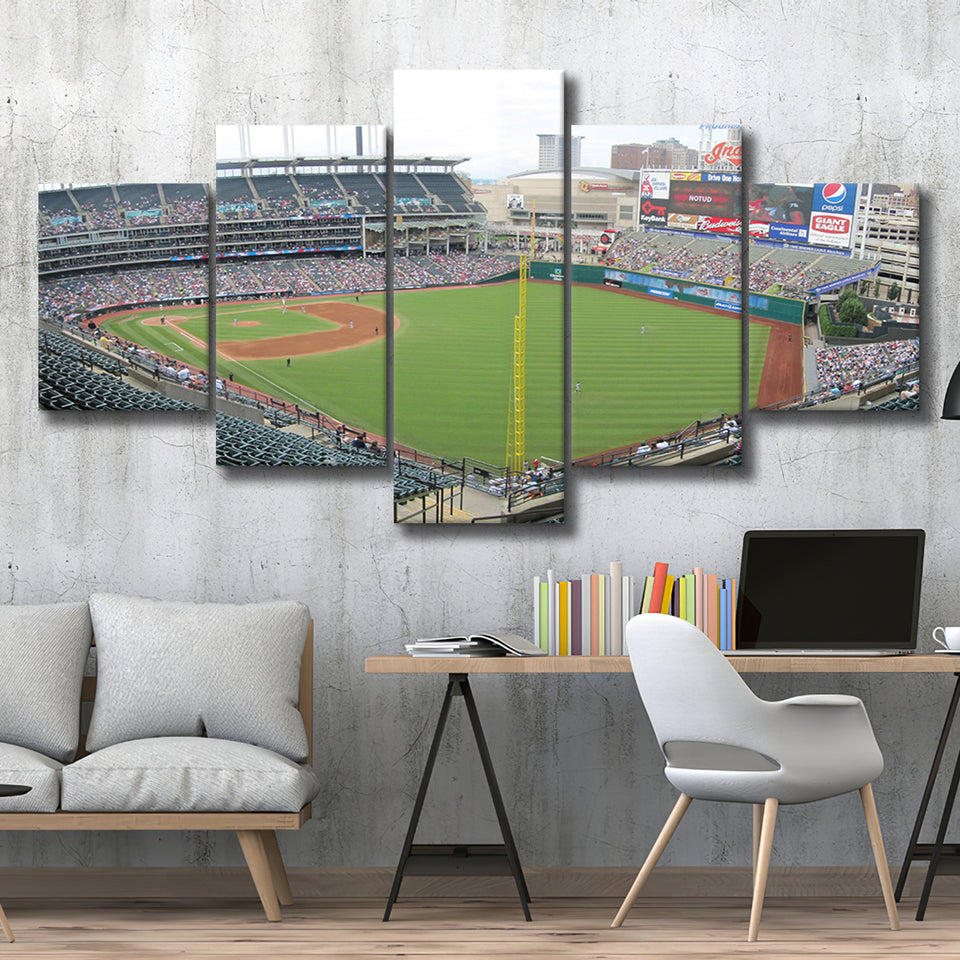 Progressive Field, Stadium Canvas, Sport Art, Large Canvas, Multi Panels, Canvas Prints Wall Art Decor
