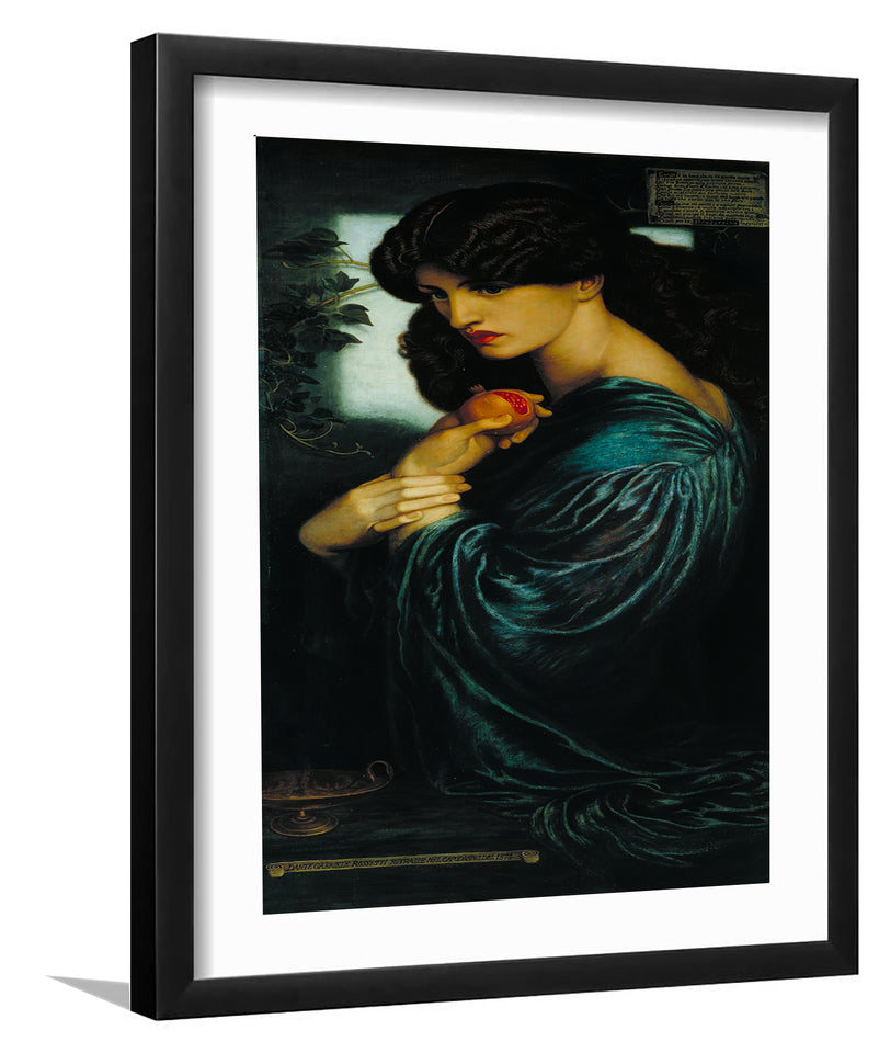 Proserpine By Dante Gabriel Rossetti-Canvas Art,Art Print,Framed Art,Plexiglass cover
