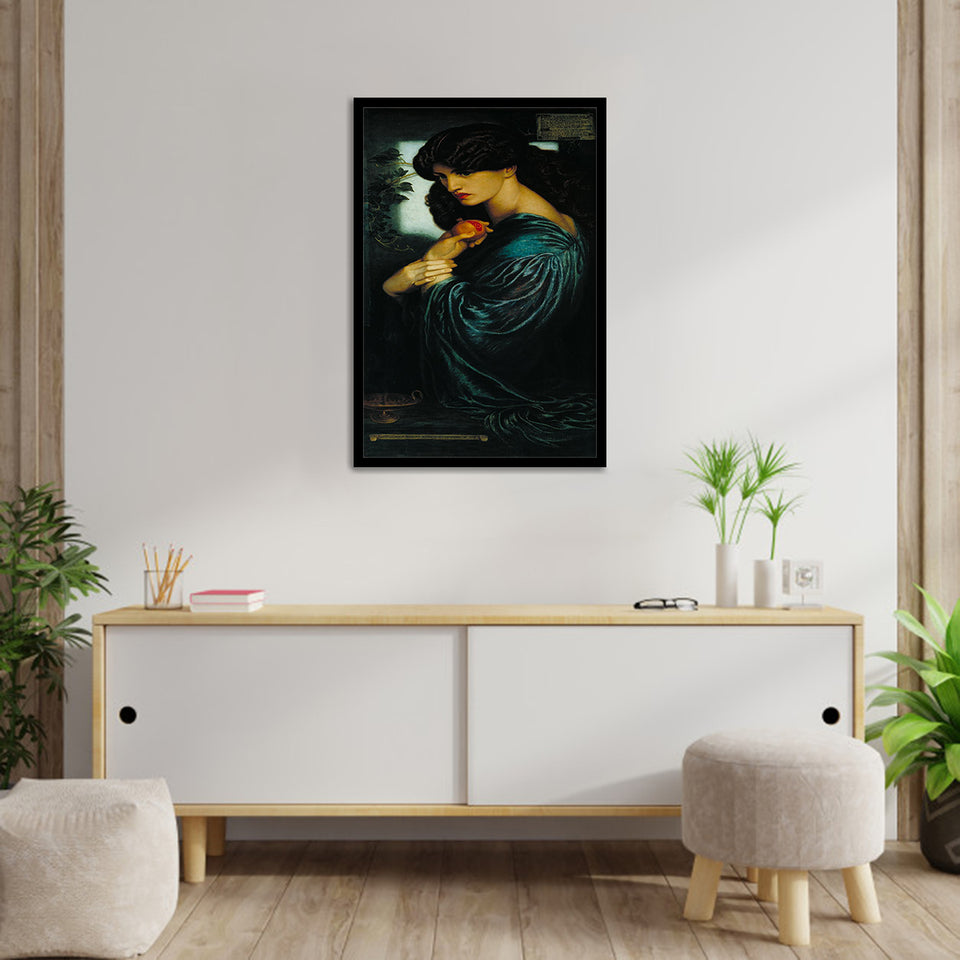 Proserpine By Dante Gabriel Rossetti-Art Print,Frame Art,Plexiglass Cover