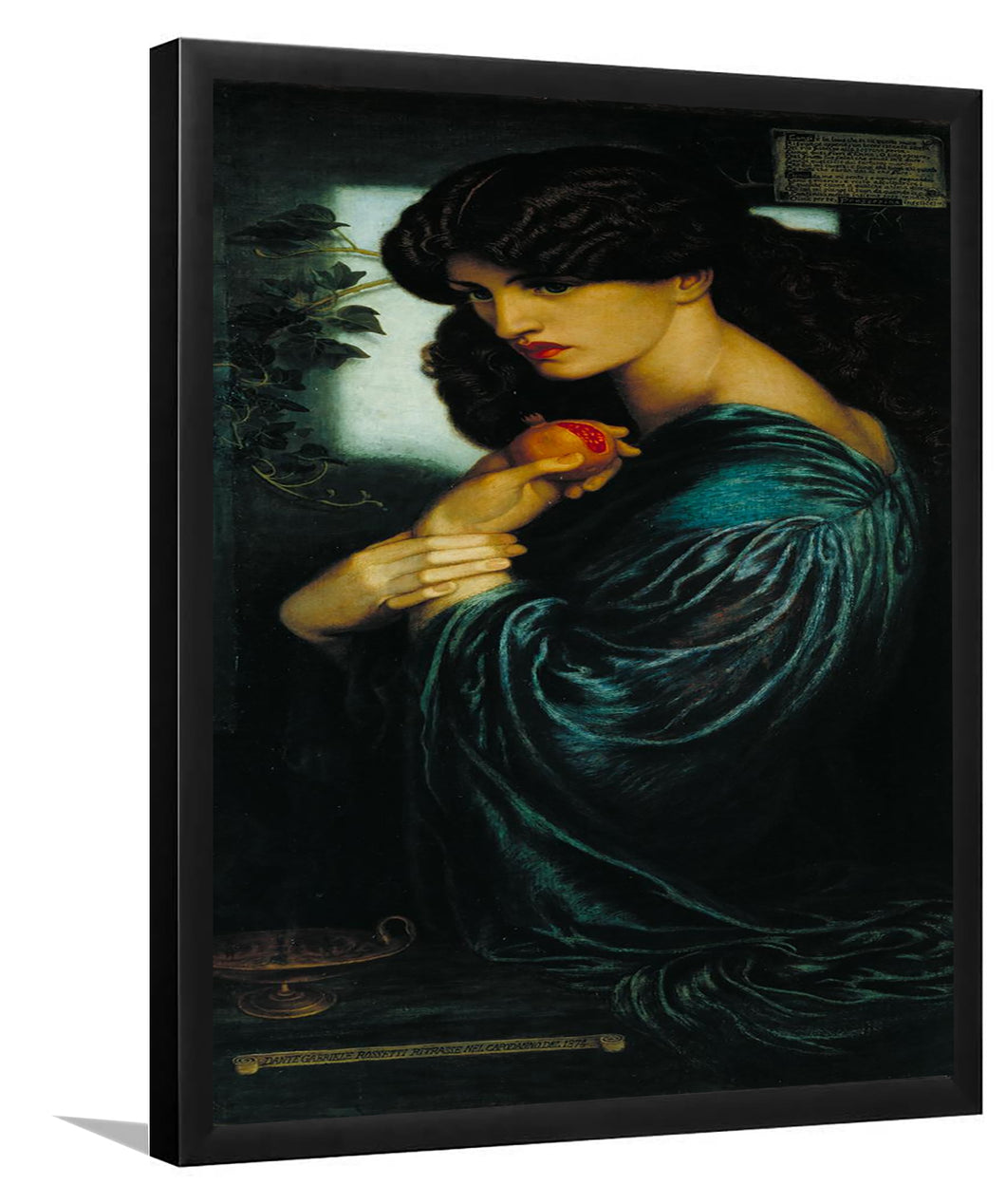 Proserpine By Dante Gabriel Rossetti-Art Print,Frame Art,Plexiglass Cover