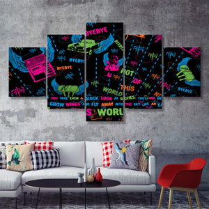 Proverbs  5 Pieces Canvas Prints Wall Art - Painting Canvas, Multi Panels, 5 Panel, Wall Decor