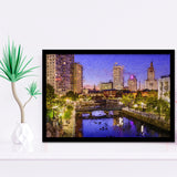 Providence Breathtaking Cityscape Framed Art Prints Wall Decor - Painting Prints, Framed Picture, Home Decor