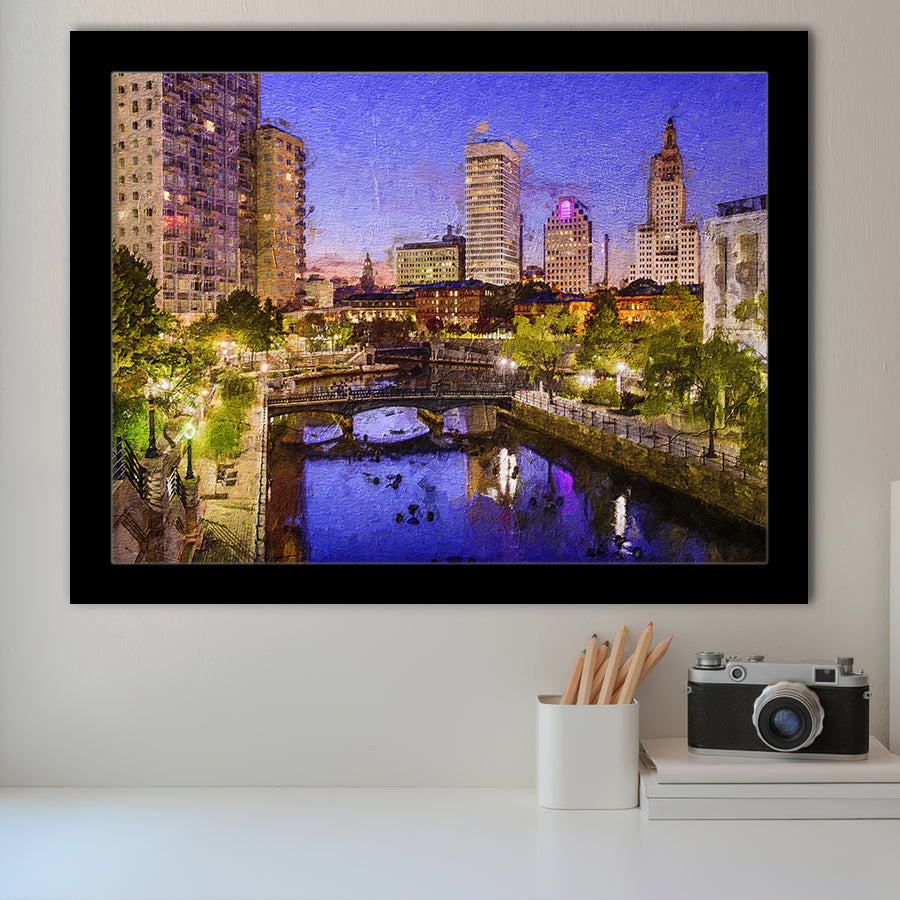 Providence Breathtaking Cityscape Framed Art Prints Wall Decor - Painting Prints, Framed Picture, Home Decor
