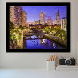 Providence Breathtaking Cityscape Framed Art Prints Wall Decor - Painting Prints, Framed Picture, Home Decor
