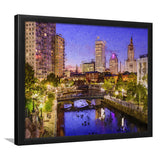 Providence Breathtaking Cityscape Framed Art Prints Wall Decor - Painting Prints, Framed Picture, Home Decor