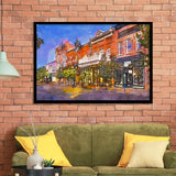 Provo Utah Usa Downtown On Center City Art Watercolor Framed Art Prints Wall Art Decor,Framed Picture