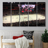Prudential Center, Stadium Canvas, Sport Art, Gift for him, Multi Panels B, Canvas Prints Wall Art Decor