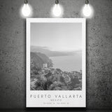 Puerto Vallarta Mexico Black And White Art Canvas Prints Wall Art Home Decor