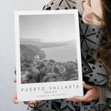 Puerto Vallarta Mexico Black And White Art Canvas Prints Wall Art Home Decor