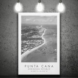 Punta Cana Dominican Republic Black And White Art Canvas Prints Wall Art Home Decor