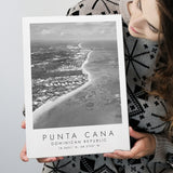Punta Cana Dominican Republic Black And White Art Canvas Prints Wall Art Home Decor