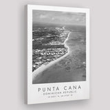 Punta Cana Dominican Republic Black And White Art Canvas Prints Wall Art Home Decor