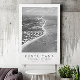Punta Cana Dominican Republic Black And White Art Canvas Prints Wall Art Home Decor