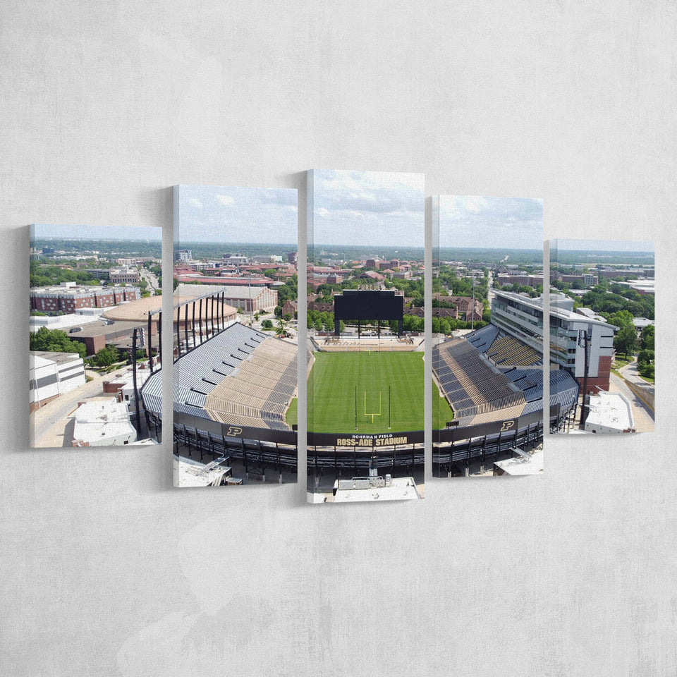 Purdue Boilermakers Stadium Canvas Prints Ross Ade Stadium Wall Art,Multi Panels,Sport Stadium Art Prints, Fan Gift