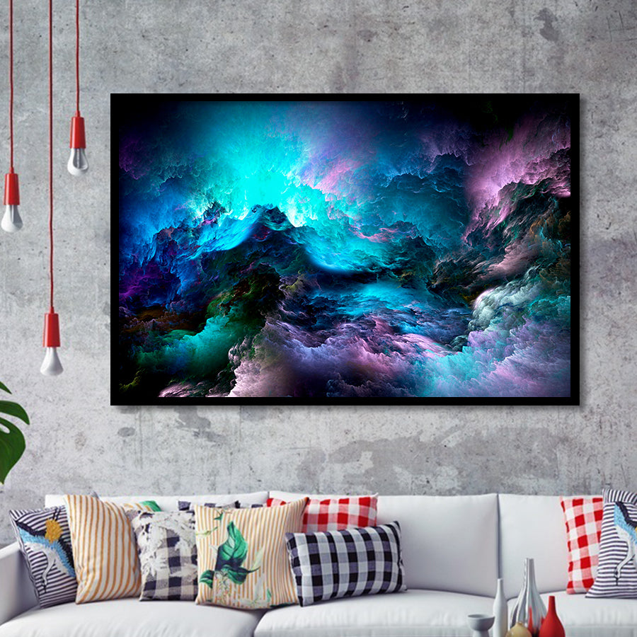 Purple Marble Abstract Framed Art Prints Wall Art Decor, Framed Picture, Home Decor