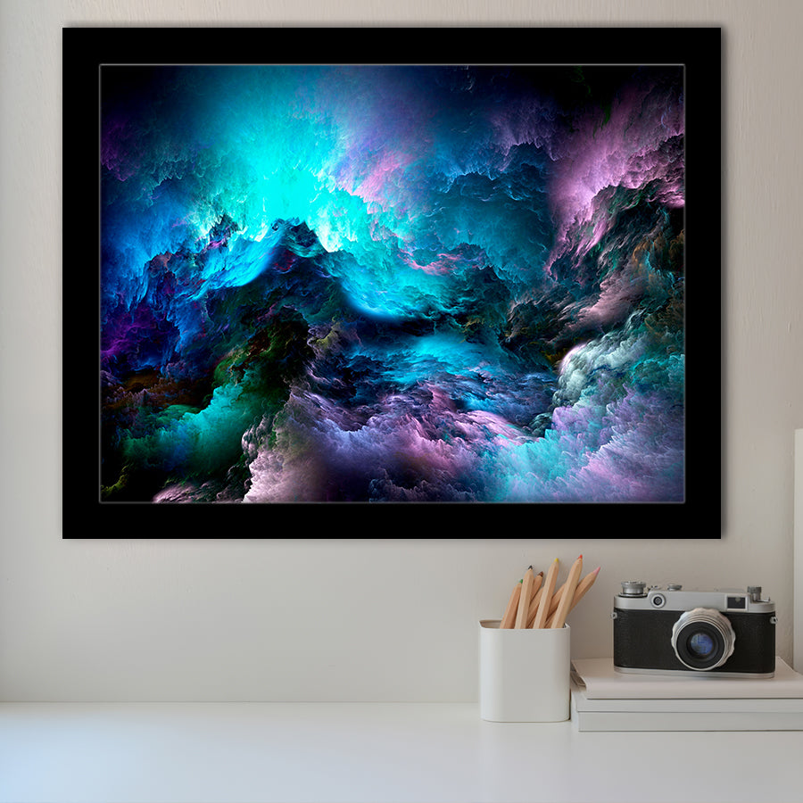 Purple Marble Abstract Framed Art Prints Wall Art Decor, Framed Picture, Home Decor