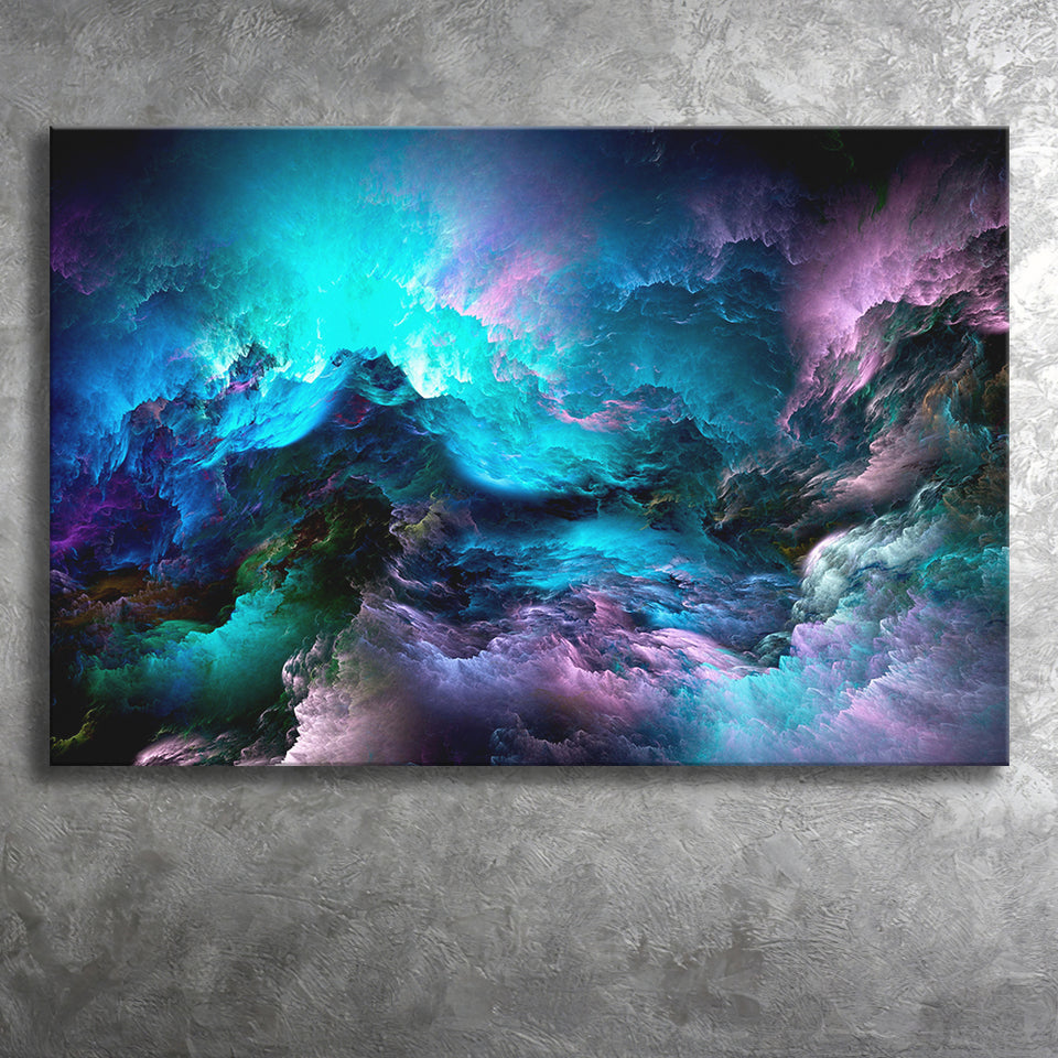 Purple Marble Abstract Canvas Prints Wall Art Decor - Painting Canvas,Home Decor, Ready to Hang