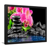Purple Orchid Spa Framed Art Prints Wall Art Decor, Framed Picture, Home Decor