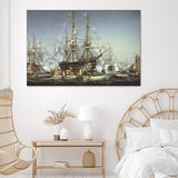 Queen Victorias Visit To Cherbourg 1858 Canvas Wall Art - Canvas Prints, Prints For Sale, Painting Canvas,Canvas On Sale