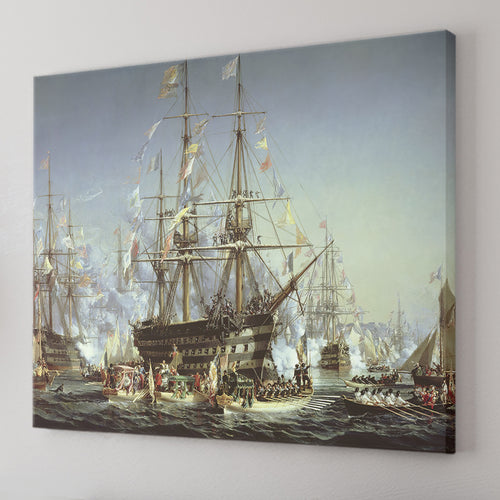 Queen Victorias Visit To Cherbourg 1858 Canvas Wall Art - Canvas Prints, Prints For Sale, Painting Canvas,Canvas On Sale