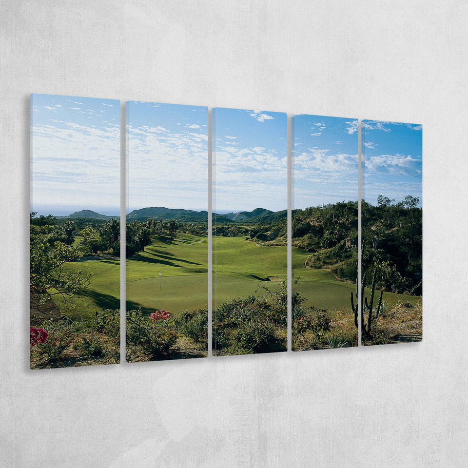 Querencia Cc Golf Courses At Los Cabos, Mexico, 5 Panels Extra Large Canvas Prints Wall Art Decor
