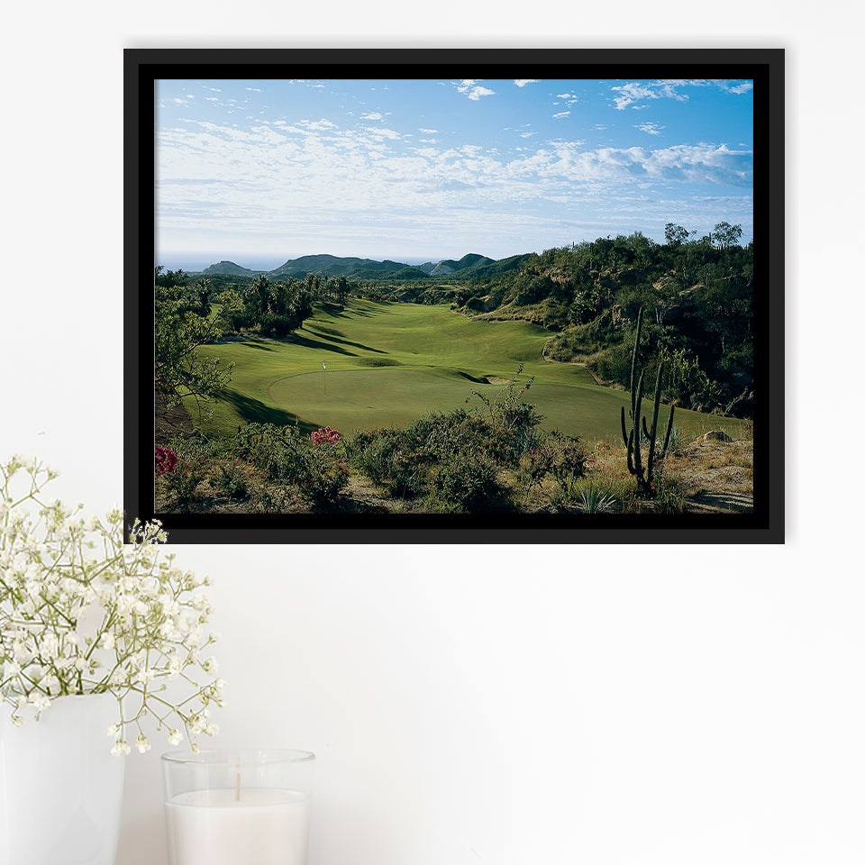 Querencia Cc Golf Courses At Los Cabos, Mexico, Golf Art Print, Framed Canvas Prints Wall Art Decor, Floating Frame