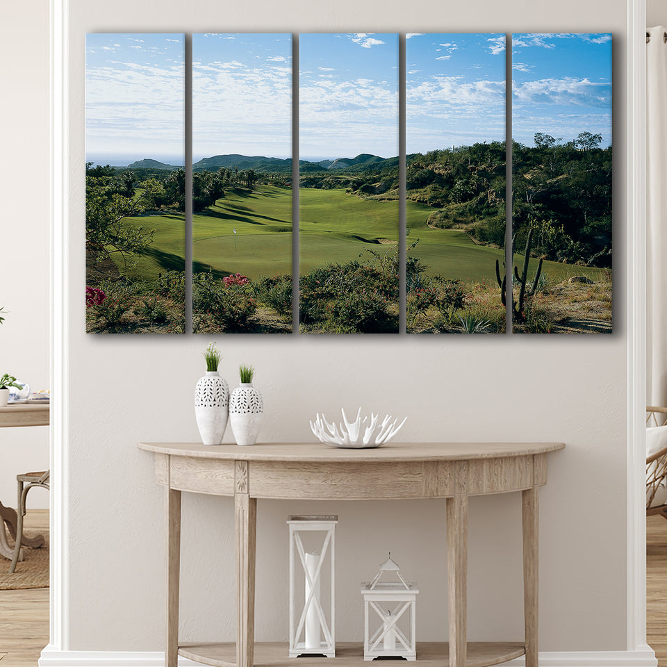 Querencia Cc Golf Courses At Los Cabos, Mexico, 5 Panels Extra Large Canvas Prints Wall Art Decor