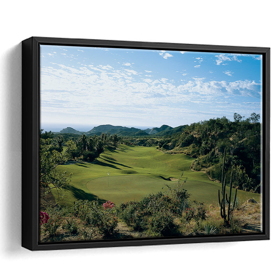Querencia Cc Golf Courses At Los Cabos, Mexico, Golf Art Print, Framed Canvas Prints Wall Art Decor, Floating Frame