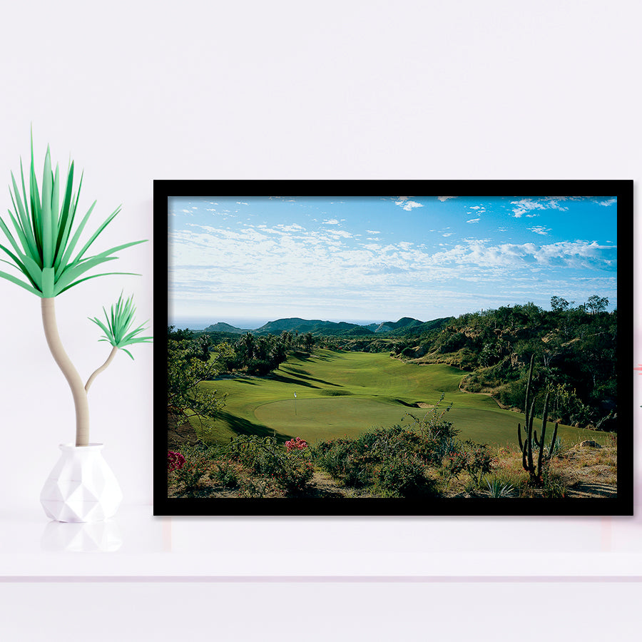Querencia Cc Golf Courses At Los Cabos, Mexico, Golf Sport Print, Golf Lover, Framed Art Prints Home Decor