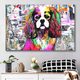 Rainbow Splash Cocker Spaniel Pet Lover Canvas Prints Wall Art Decor - Painting Canvas, Home Decor, Art Print, Art For Sale
