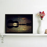 Romantic Guitar Island Canvas Wall Art - Painting Canvas, Canvas Prints, Painting Art, Prints for Sale