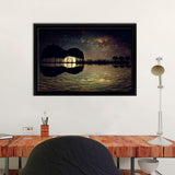 Romantic Guitar Island Canvas Wall Art - Painting Canvas, Canvas Prints, Painting Art, Prints for Sale