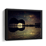Romantic Guitar Island Canvas Wall Art - Painting Canvas, Canvas Prints, Painting Art, Prints for Sale