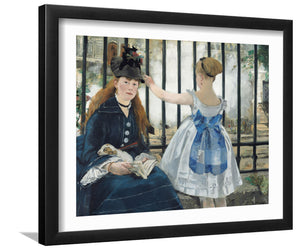 Railroad By Edouard Manet-Canvas art,Art Print,Frame art,Plexiglass cover